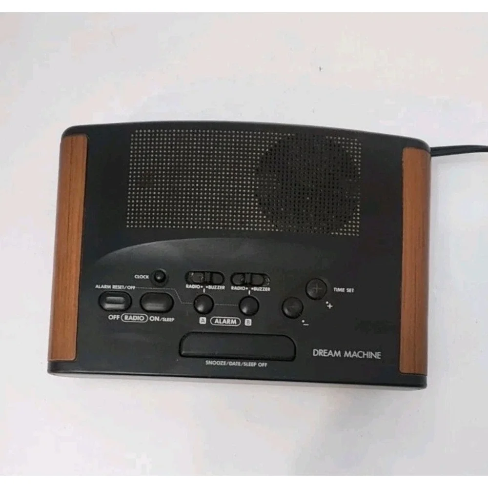 Vintage Sony Dream Machine ICF-C420 Alarm Clock Radio Wood Grain Tested Works
